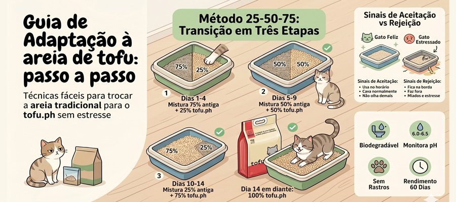 Capa do artigo NEKKO: guia para adaptar o gato à areia de tofu tofu.ph
